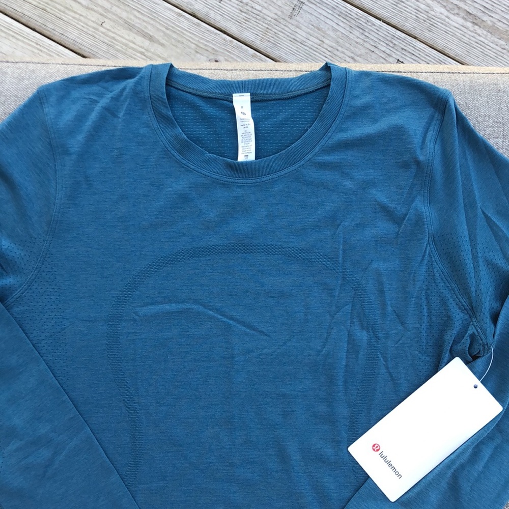 LULULEMON / Swiftly Breathe Long Sleeve - Capri / Capture Blue / NWT! - Picture 3 of 8